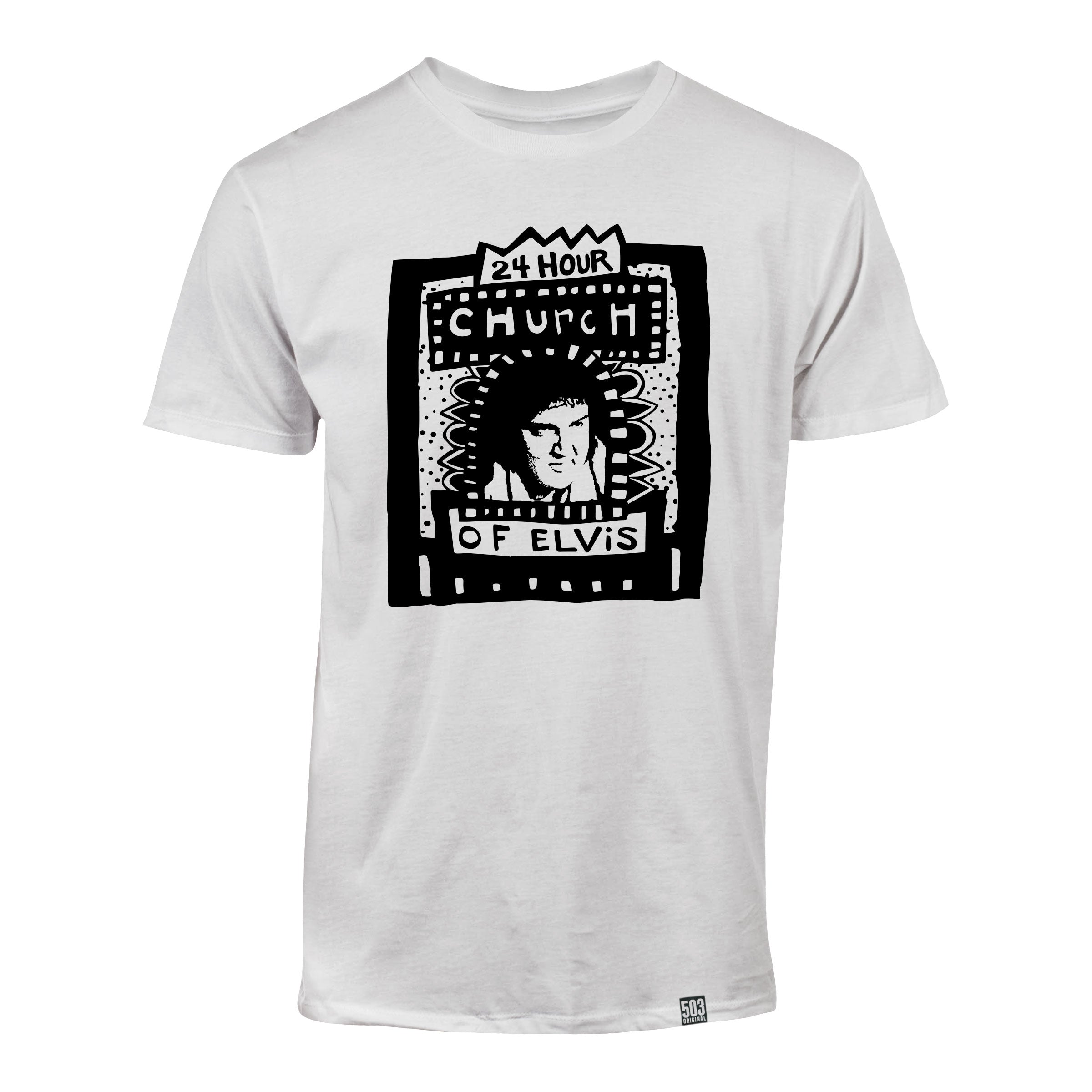 24 Hour Church of Elvis Tee - 503 Original Apparel